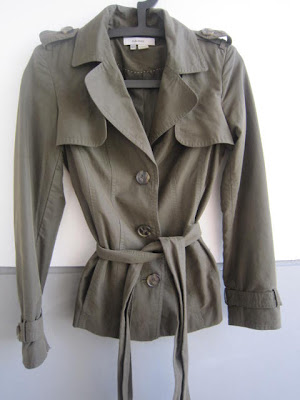 Veste Kaki Zara Taille S - Style Trench - Occasion Très Bon état
