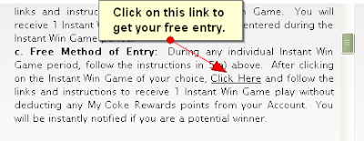 2009 My Coke Rewards Instant Win Game Rules and Instructions