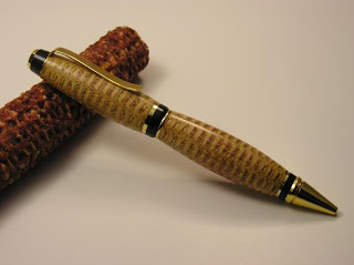 Hand Turned Art Handmade Corn Cob Pen