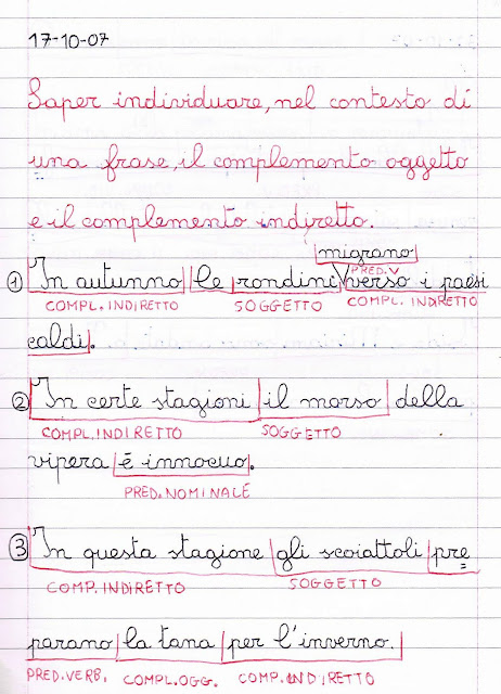 Il Complemento Oggetto E Il Complemento Indiretto Esercizi Di Analisi Grammaticale Scheda Stampabile Dell Unita Didattica