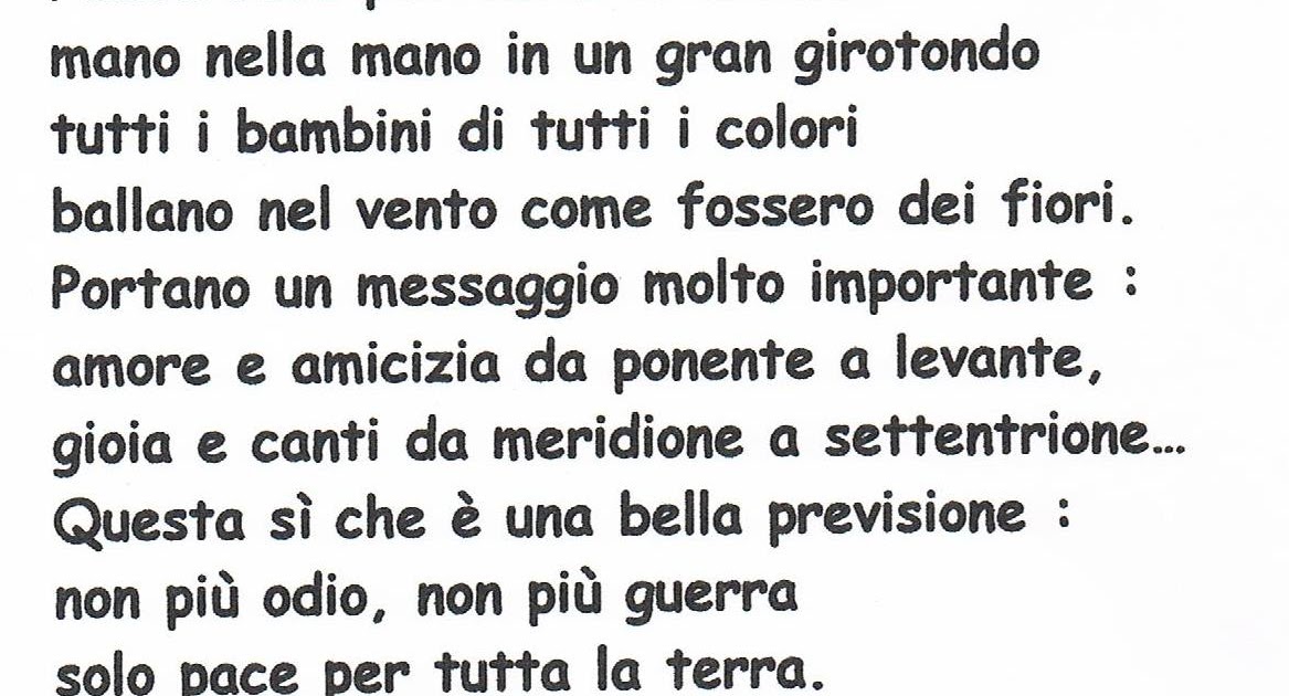 Frasi Sulla Pace Per Bambini