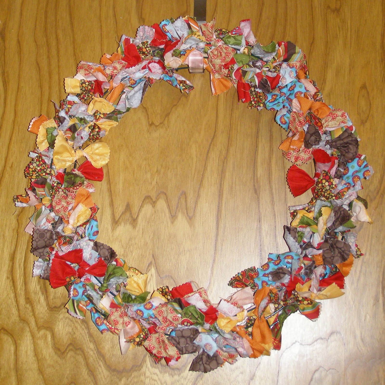 Craft Cherry Fabric Wreath