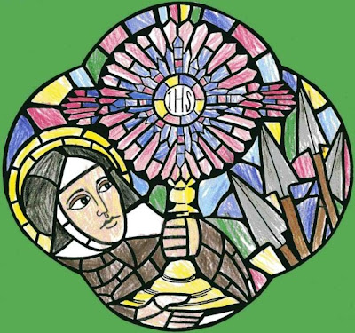 St Clare Of Assisi Monstrance Clipart