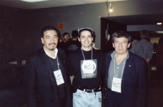Com o ufologo Wallace Albino e Exequiel Valdes no Brasil