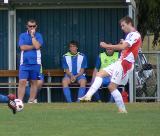  Launceston United motorcoach Mark Egan watches Prospect Knights Two southern clubs get amongst wins inward Steve Hudson Cup