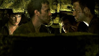 Still image of the crew inside the tank from the film Lebanon (2009)