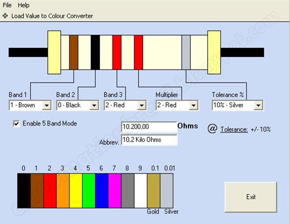 Resistor Color Code Decoder at JENENGE blog