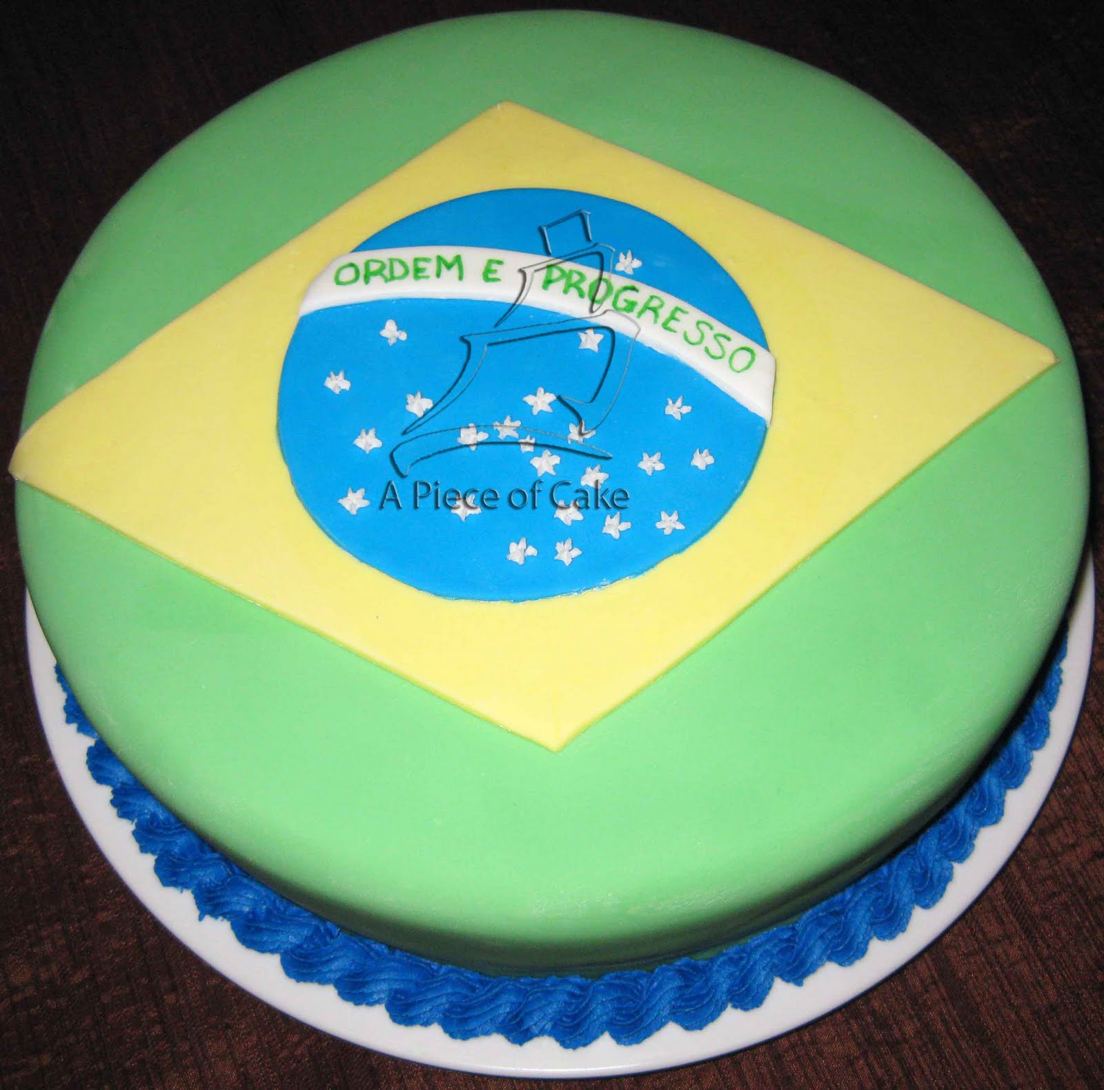 A Piece Of Cake BRAZILIAN FLAG