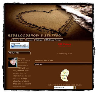 Redbloodsnow Stuffs© - The Place for Beta Blogger Template, Graphics, Wallpapers and Codes