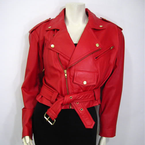 Outfits Anonymous: Vintage Red Leather Jackets at Bonanzle