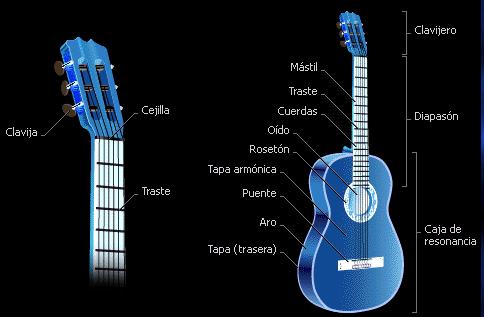 Partes de la guitarra