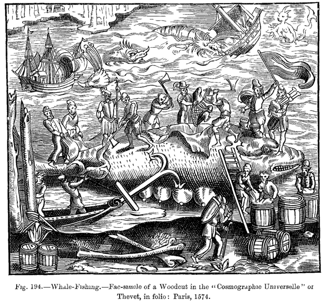 [648px-Whale_Fishing_Fac_simile_of_a_Woodcut_in_the_Cosmographie_Universelle_of_Thevet_in_folio_Paris_1574.png]