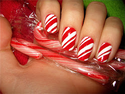 nail christmas designs holiday nails easy candy fingernail simple idea arts canes cane toes pretty creative snowflakes peppermint craft candycane