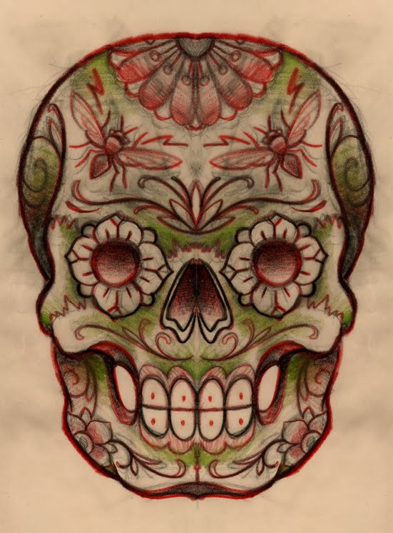 Mexican Skull Tattoo Design Picture 3