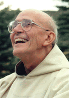 Father Thomas Keating Laughs