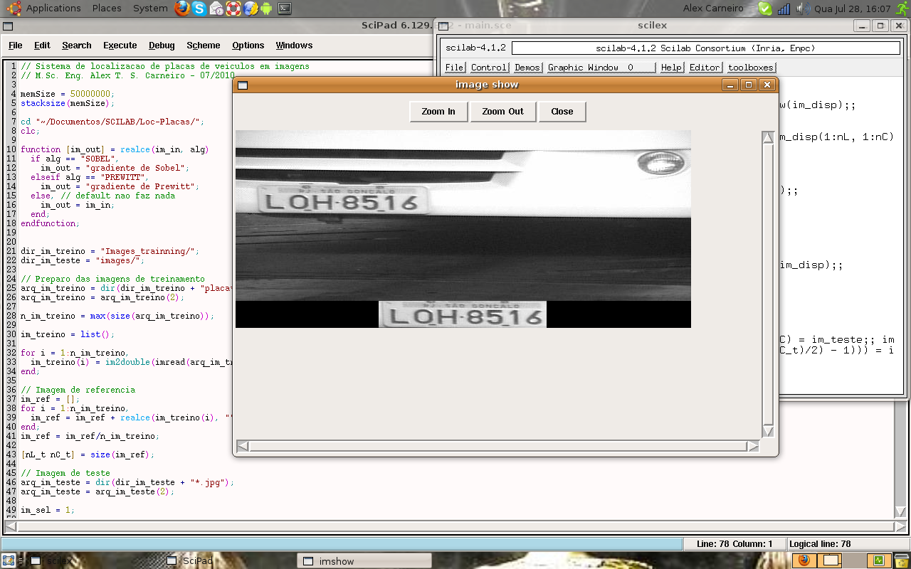 How to Use Scilab Car plate tracking