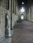 Statue in the South Transept, Tintern Abbey