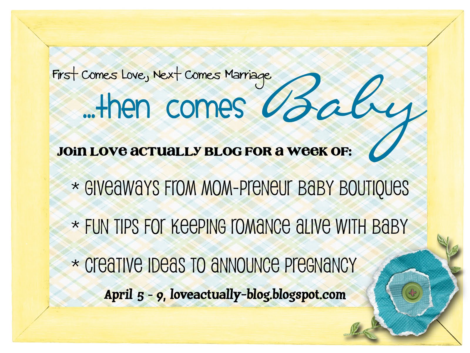 Love join. Baby one week elements.