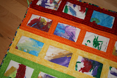 a little of this: Preschool Art Quilt