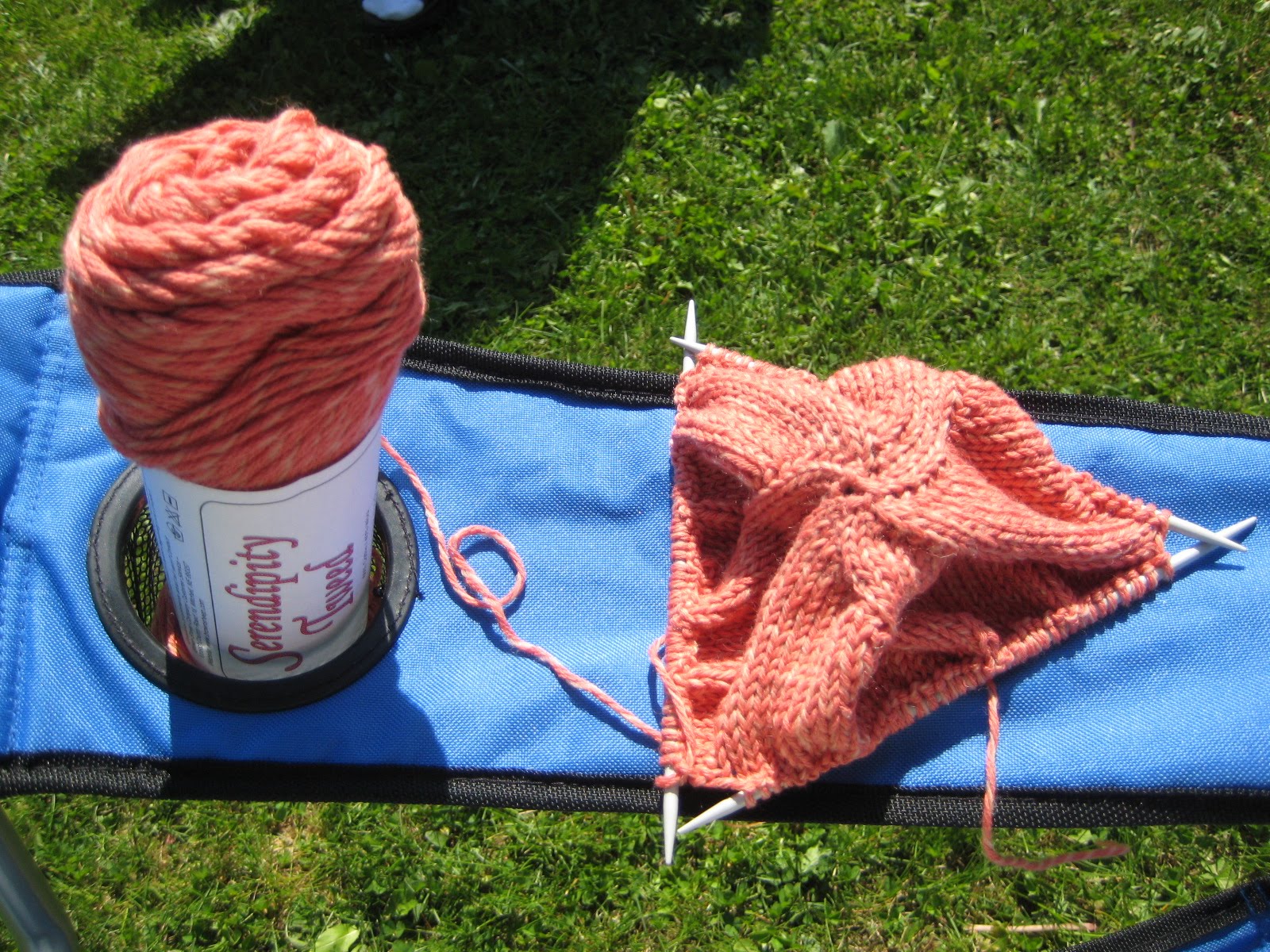 Dominant Hands Warm Weather Knitting My Jamaica Pouch