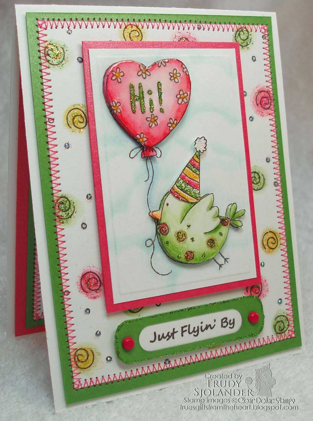 True's Gift's From the Heart Day 1 of Clear Dollar Stamp's May Sneak