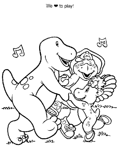 halloween barney coloring pages - photo #21