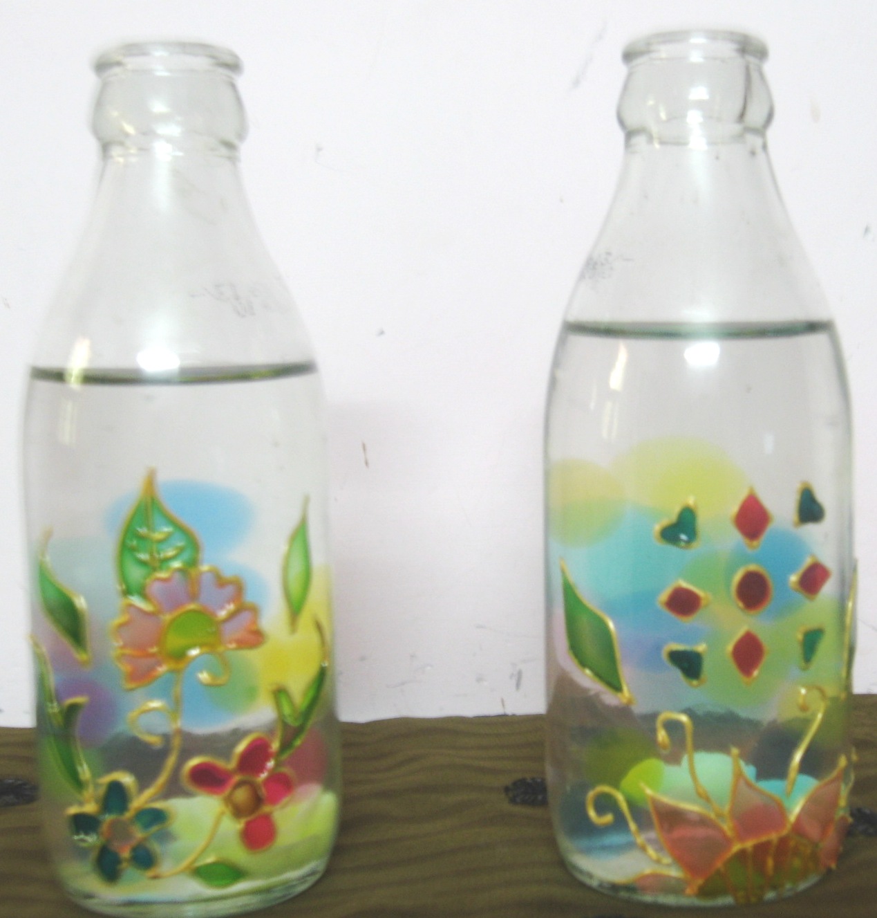 DIY 858 ALL NEW PAINTING GLASS MILK BOTTLES