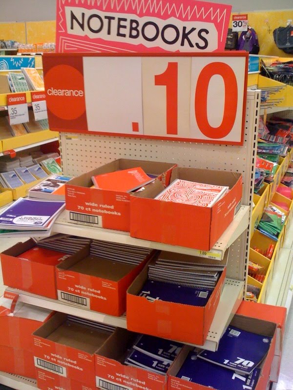 Workin' The Deals Target Notebooks for .10 cents each! Back to school