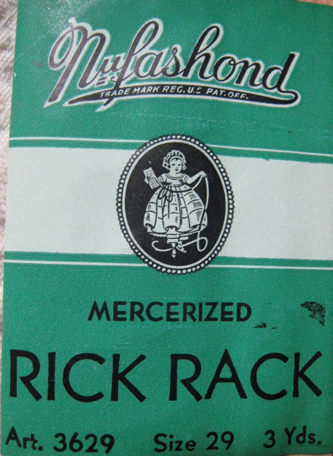 The Vintage Seamstress: Today I got a box of RICK RACK!