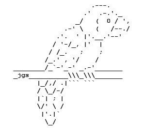 Kiwi's Angels: ASCII-Art parrots