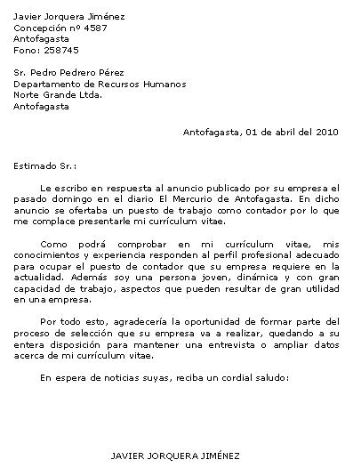 Carta De Presentacion Ejemplo Basica About Quotes C