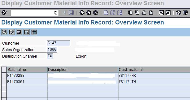 SAP Treasure Box: Create Customer-Material Information