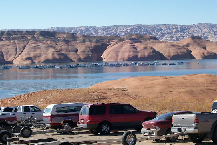 Overlooking the bouy field at Bullfrog marina
