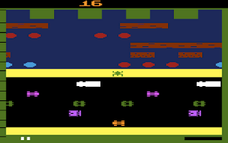 ビデヲゲーム研究室: Frogger (1982) (Atari 2600)