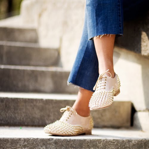 Casual Living Can Be Contagious: street style: studded Louboutins