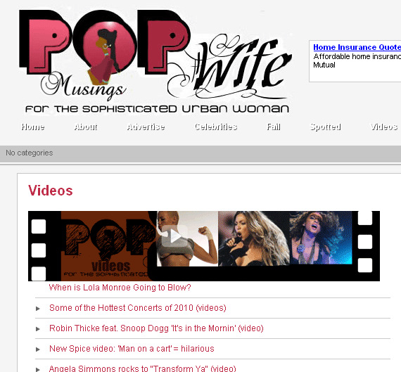 Popwife.com's got VIDEOS
