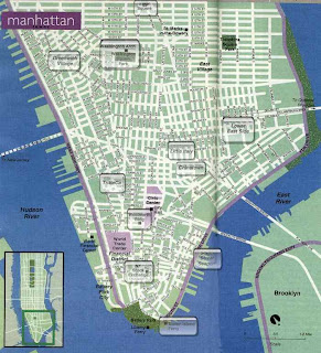 Plan de New York, Carte de New York, Plan de Manhattan, Plan de métro ...