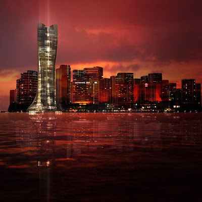 l a v a mswct dusk Michael Schumacher World Champion Tower by LAVA