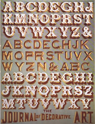 Lucky B Design: Vintage Sign-Writing guides...