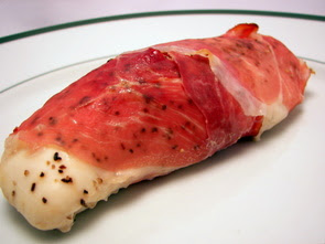 Rolled Chicken Breasts Stuffed with Prosciutto and Barley