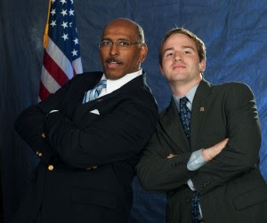 In this photo: Michael Steele strikes his best 