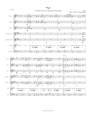 Mariachi Composition, and Transcribing Project: No, as performed by
