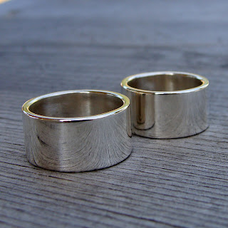 wide silver bands
