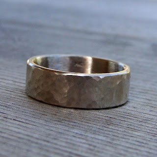 hammered wedding band