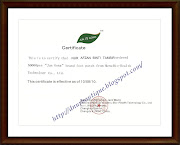 Certificate Jun Gong