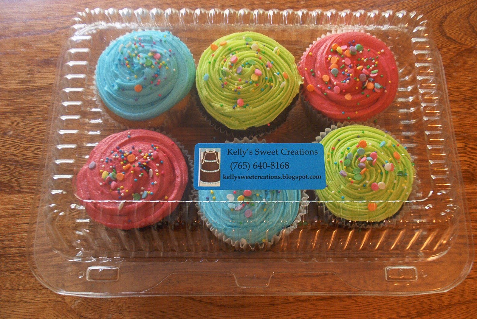 Kelly's Sweet Creations Cupcake Information and Price List