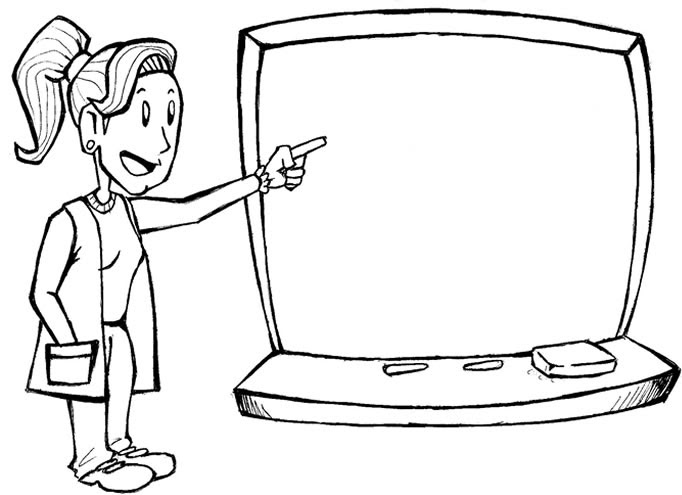 Desenhos Para Colorir Para Professora