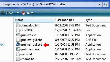 grub4dos installer 1.1