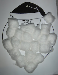 Santa's cotton ball beard