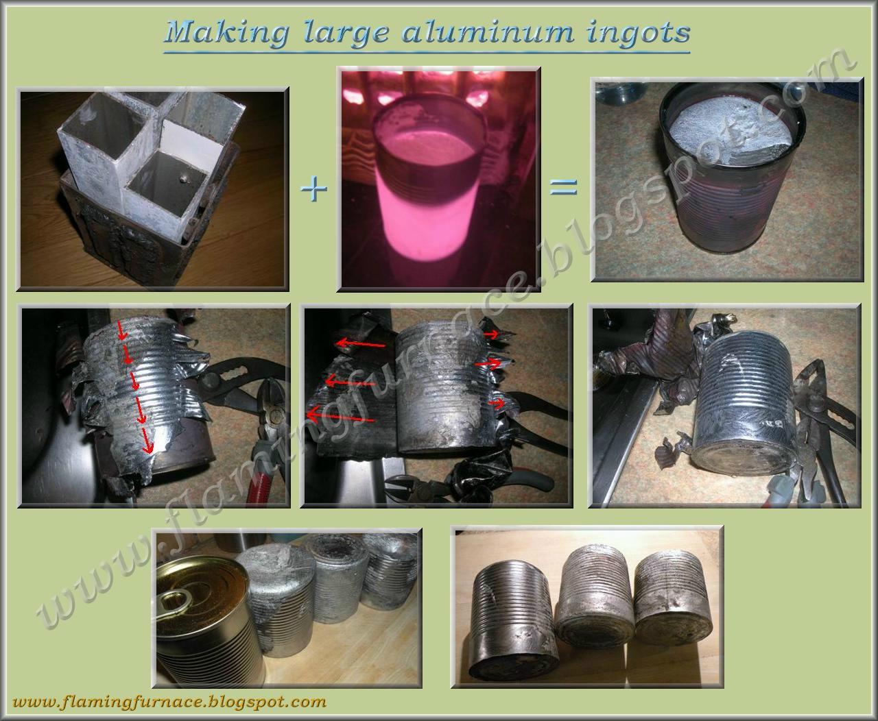 Aluminum ingots for the foundry ~ Metal casting projects